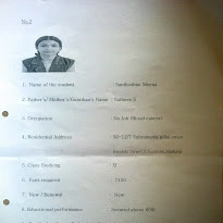 6th adopted student of Artham - Santhoshini Meena